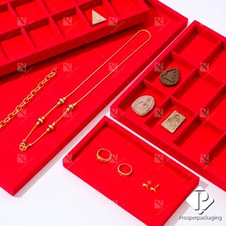 ถาดใส่พระและเครื่องประดับ ขนาด12x17นิ้ว นำถาดจัดโชว์พระเครื่องและเครื่องประดับ จัดเก็บได้ง่าย จัดโชว์เพิ่มความสวยงาม