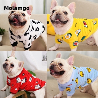 Molamgo เสื้อผ้าสุนัข พิมพ์ลายน่ารัก