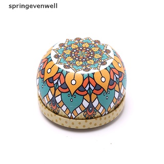 [springevenwell] ใหม่ กล่องเก็บชา ลูกอม ลายดอกไม้ สไตล์เรโทร