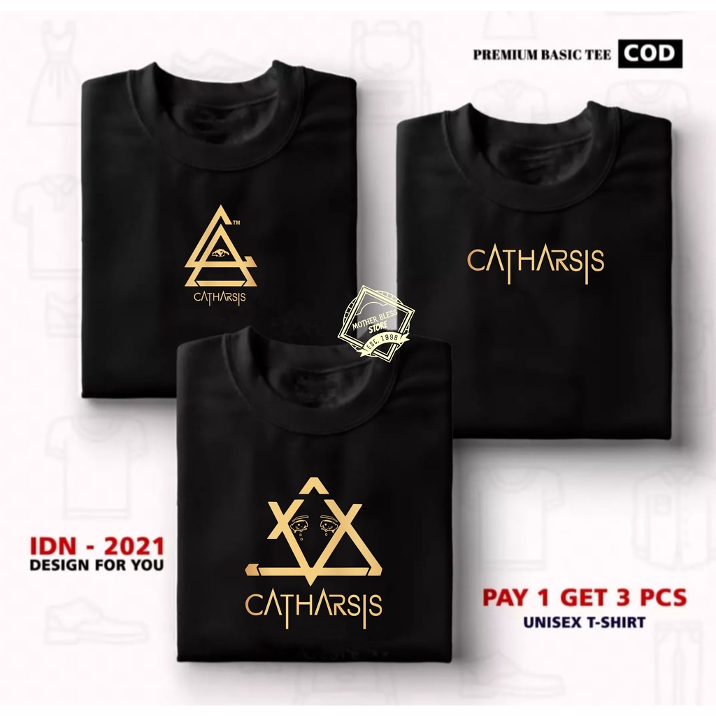 ซื้อ 1 หรือ 3 ชิ้น MOTHER BLESS STORE - เสื้อยืด Distro - Distro เสื้อยืดผ้าฝ้าย 100% Combed 30S - เ