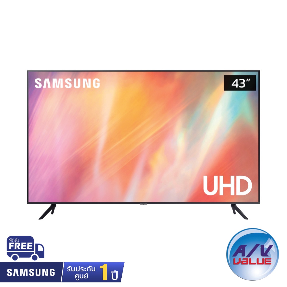 Samsung UHD 4K TV รุ่น UA43AU7000K ขนาด 43 นิ้ว AU7000 Series ( 43AU7000 ) ** ผ่อน 0% **