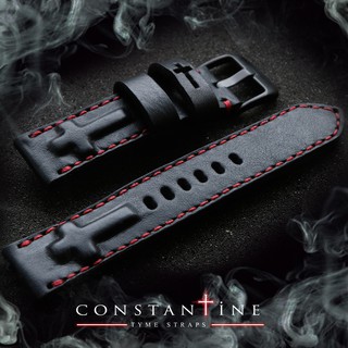 สายนาฬิการุ่น " CONSTANTINE " ไม้กางเขน 20 มม 22 มม 24 มม watch strap สายนาฬิกา พร้อมบัคเคิล