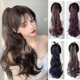 💕พร้อมส่ง💥 แฮร์พีชหางม้า แฮร์พีชลอน แบบผูก สไตล์เกาหลี ดูเป็นธรรมชาติ ยาว 50 cm. มีหลายสีให้เลือก⭐