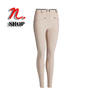 กางเกงขี่ม้าผ้าตาข่ายน้ำหนักเบาสำหรับผู้หญิง FOUGANZA 500 MESH WOMENS LIGHTWEIGHT HORSE RIDING JODHPURS