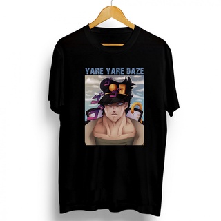 [COD]Yare Yare Daze เสื้อยืด ผ้าฝ้าย พิมพ์ลายกราฟิกตัวอักษร สไตล์วินเทจ เข้ากับทุกการแต่งกาย สําหรับผู้ชาย