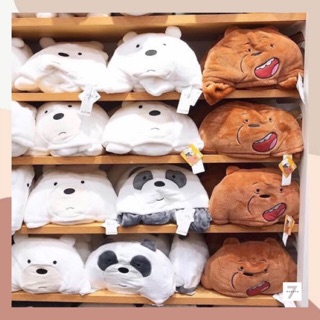 ผ้าห่ม ผ้าห่มสวมหัว We Bare Bears - Miniso (ของแท้ 100%)