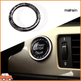 Mar แหวนตกแต่งภายในรถยนต์ คาร์บอนไฟเบอร์ สําหรับ BMW E90 E92 E93