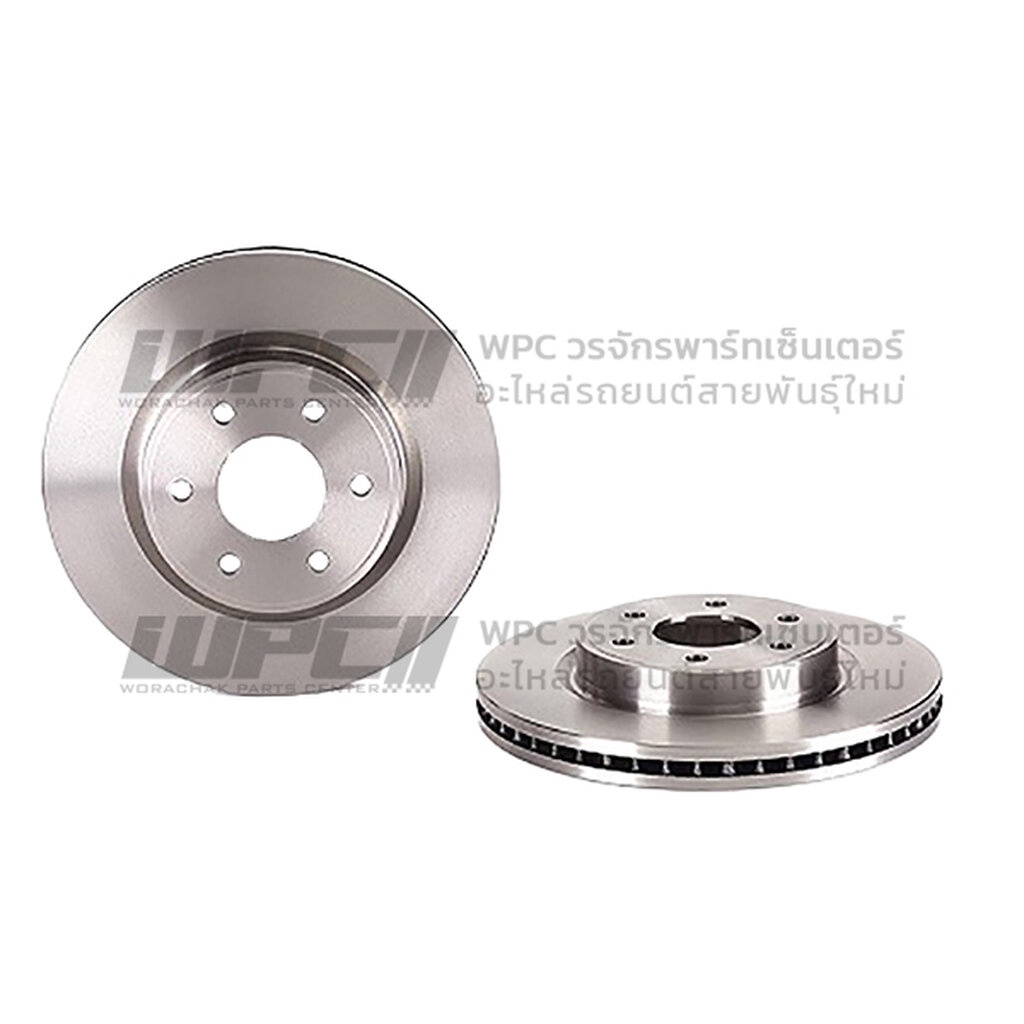 BREMBO จานเบรคหน้า NAVARA D40 6-SPEED 2WD 4WD ปี07-12, NAVARA D23 NP300 2WD ปี13-ON |296MM. 6รู