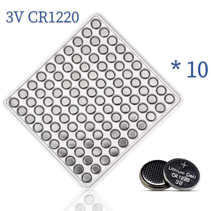 1000PCS CR1220 Battery 3V Lithium Button Coin Cell Batteries DL1220 BR1220 LM1220 CR 1220 for Watch 