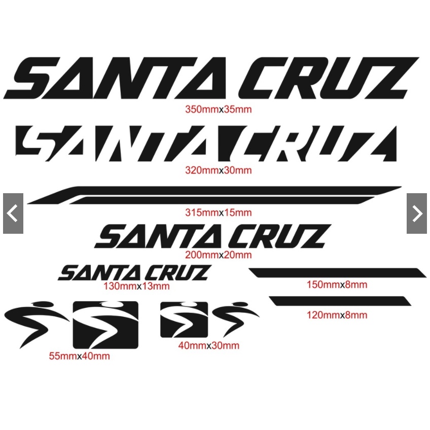 santa cruz bicycles stickers