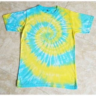 เสื้อมัดย้อมลายก้นหอยสีพาสเทล