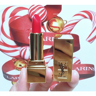 ลิปสติกไซส์มินิ แท้💯%YSL Rouge PUR Couture Lipstick 1.6g 💄(no box) #01 แยกเซ็ท มีฉลากไทย