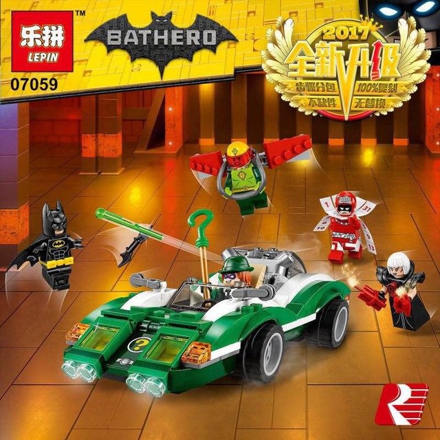 เลโก้สายฮีโร่ Lepin 07059 : Batman MovieThe Riddler Riddle Racer 1