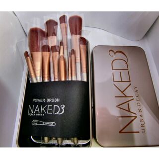 🌷NAKED3 ชุดแปรงแต่งหน้า 12 ชิ้น🌷