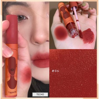 ✨Hot Sale✨ cappuvini ins Net red ขอแนะนำลิปโคลนลิปกลอสสีขาวระเบิด techo
