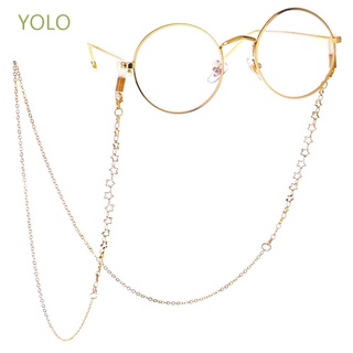 Yolo สายโซ่คล้องแว่นตาสําหรับผู้หญิงและผู้ชาย