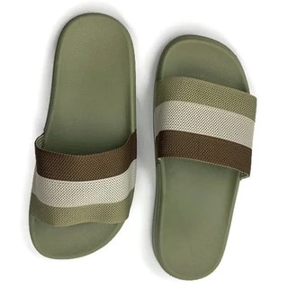 Gpatt : Casual Slippers รองเท้าแตะสวมผู้หญิงแฟชั่นพื้นนุ่ม หน้าผ้าใล่สีสุดฮิต
