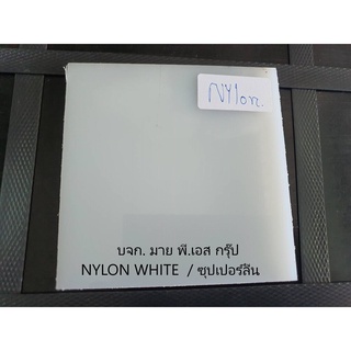 NYLON ซุปเปอร์ลีน แผ่น หรือ Polyamide 6 (PA6) (NYLON WHITE T5X300X300MM)