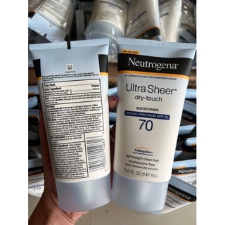 Neutrogena Ultra Sheer Dry-Touch Sunscreen Lotion with Broad Spectrum SPF 70 FL OZ (147ml) กันแดด….