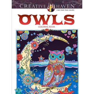 สมุดระบายสี Creative Haven Owls (ระบายสีสำหรับผู้ใหญ่)