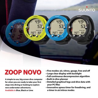 Dive Computer SUUNTO Zoop NOVO พร้อมส่งทุกสีค่ะ