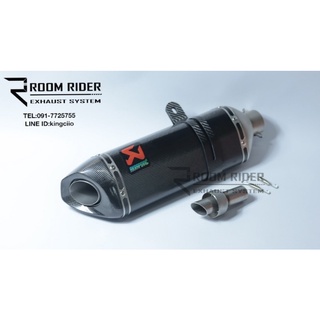 ปลายท่อแต่งทรง Akrapovic 18 นิ้วใบใหญ่ งานเกรดท็อปสุดบอดี้คาร์บอนแท้ พร้อมสายรัดคาร์บอน