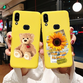 เคสโทรศัพท์ซิลิโคนลายดอกทานตะวันสําหรับ Samsung A10S Sm - A107F A 107