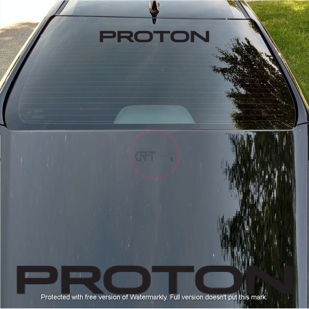 CFS228 Proton Stiker สติกเกอร์ไวนิล Decal Stripes Cermin Depan Belakang Kereta ด้านหน้าด้านหลังกระจก