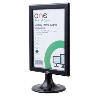 แท่นป้ายตั้งโต๊ะแนวตั้ง สีดำ ONE K-590V Vertical Tabletop stand, Black, ONE K-590V