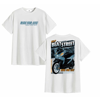 คอลูกเรือเสื้อยืดคอกลมเสื้อยืด พิมพ์ลาย MOTOR HONDA BEATSTREET สําหรับผู้ชาย และผู้หญิง 2022ผ้าฝ้ายแท้