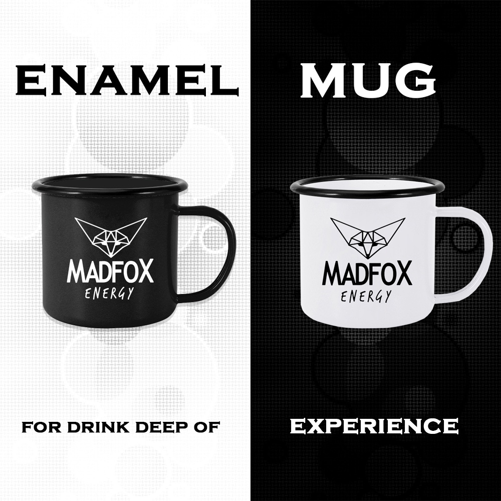แก้ว Enamel Mug 350ML madfox energy
