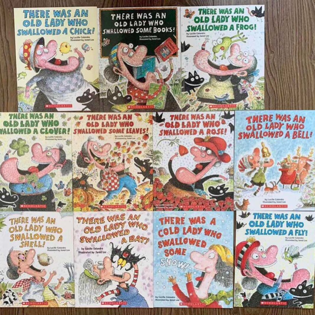 There Was An Old Lady Who Swallowed A Fly 11 Books Set Shopee Thailand