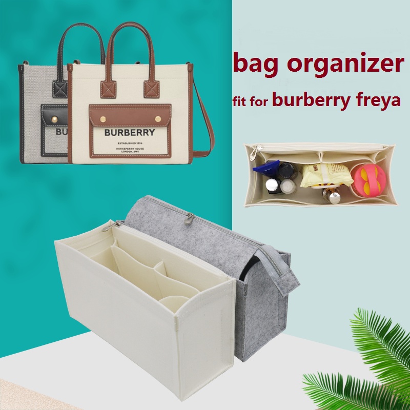 【นุ่มและเบา】ที่จัดระเบียบกระเป๋า burberry freya tote ที่จัดกระเป๋า  bag in bag ที่จัดทรง bag organizer bag insert