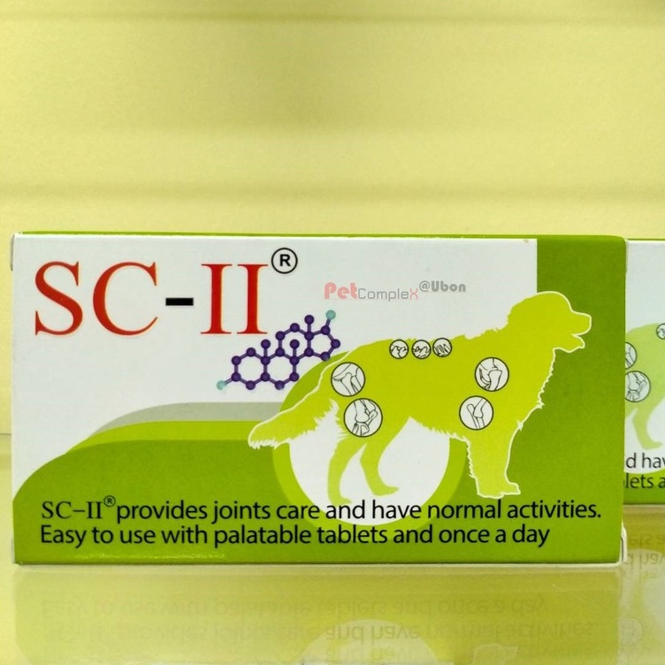 SC-II (เอสซีทู) บำรุงข้อกระดูกอ่อนสุนัขและแมว อาหารเสริมลดปวดข้อ 28 เม็ด