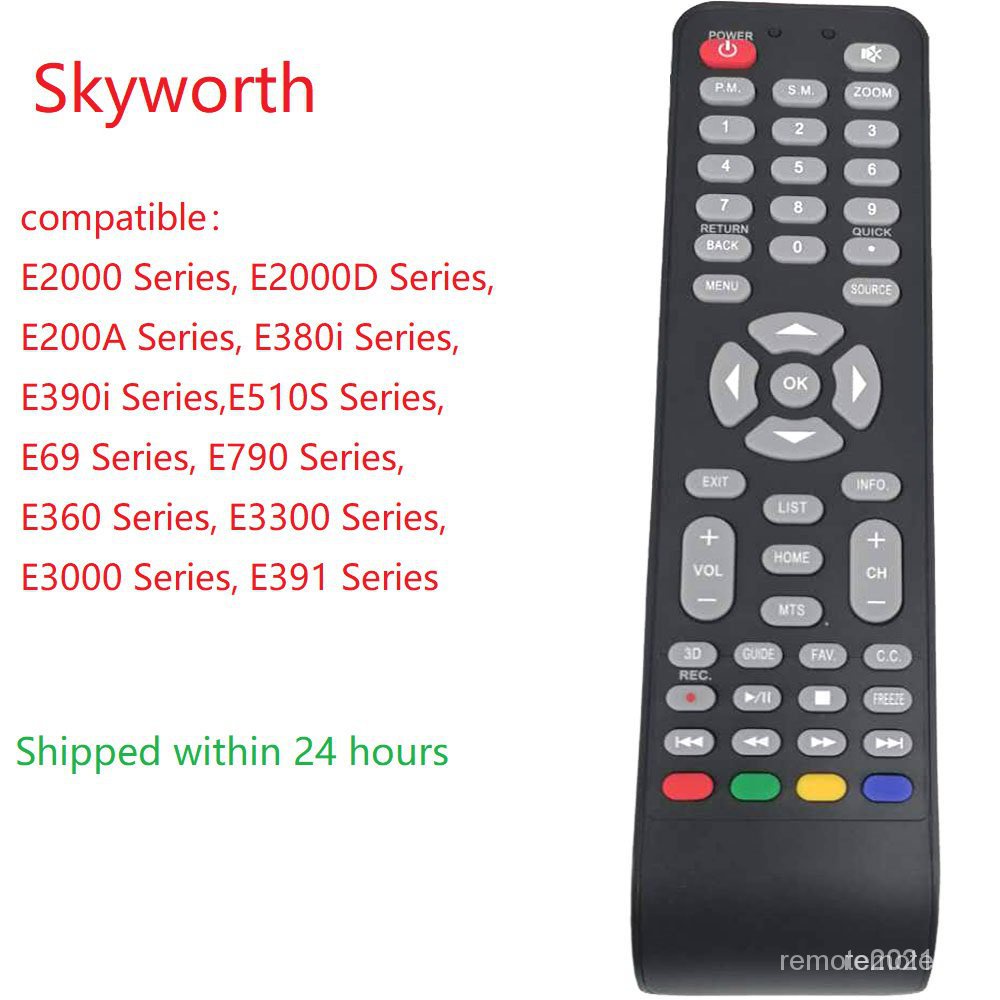 Skyworth Smart TV Remote 32E2000 43E2000D 32E200A 50E3000 และ 50E3300 32E380i, 40E380i, 43E380i 49E3