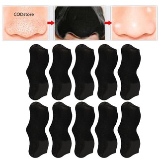 CST_10 Pcs Skin Pore Deep Cleansing Nose Blackhead Sticker Remover Peel Off Mask