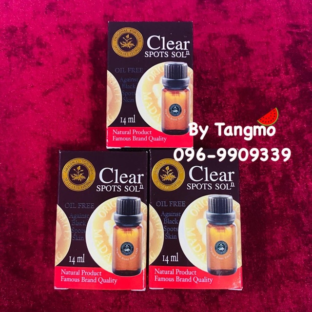 ( 3 ขวด ) ของแท้เซรั่มเคลียร์สปอตโซลูชั่น (Clear Spots solution)