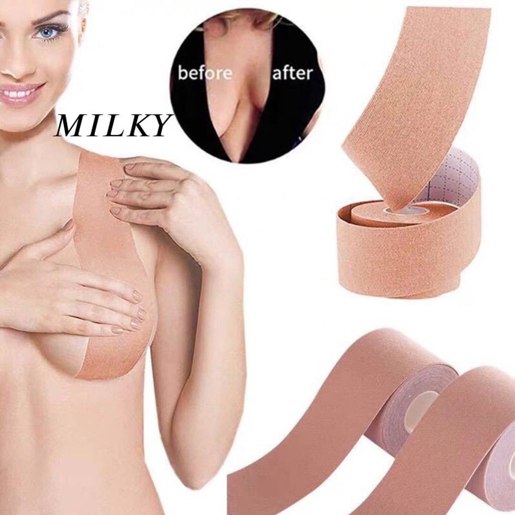 (Milky brand)ⓂBloom Boom Boob Tape เทปแปะหน้าอก เทปแปะจุก เทปปิดจุก ปิดจุก แปะจุก เทปรุ่นใหม่