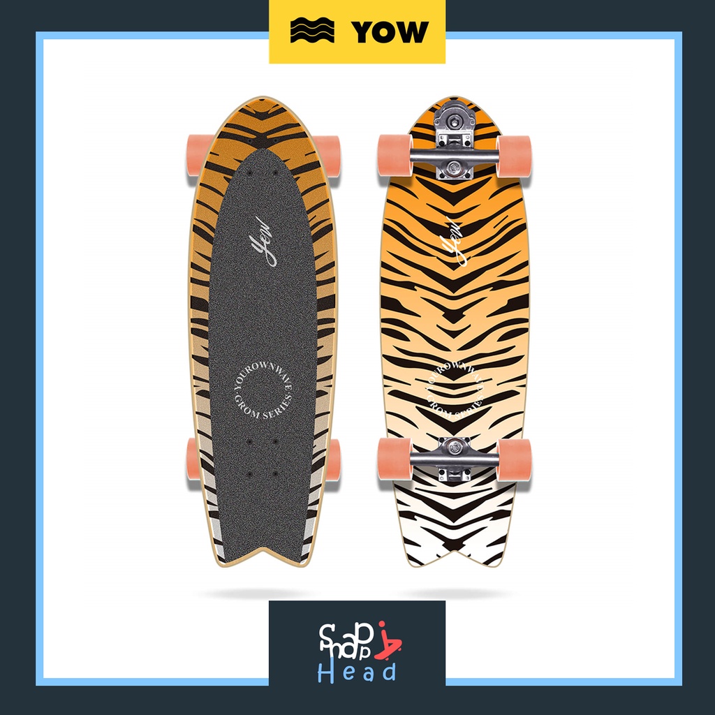 แผ่นสุดท้าย🔥 YOW SurfSkate Grom Huntington 30″ Cinetic Truck s4