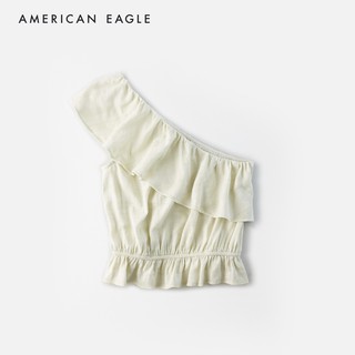 American Eagle Ruffled One Shoulder Bubble เสื้อ ผู้หญิง เปิดไหล่  (EWSB 035-2851-313)