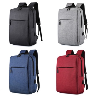 16.5x11x4&amp;quot; USB Charging Laptop Backpack 4Color Men Women Backpack Large Capacity Travel Business School Bag Back Pa