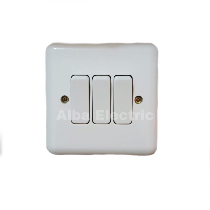 IB MORGEN MG888NPC Triple Switch สวิตช์ติดผนังสามสวิตช์