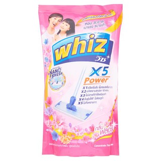 Whiz X5 น้ำยาถูพื้น Power Floral Fragrance Refill Concentrated Floor Cleaner 800ml