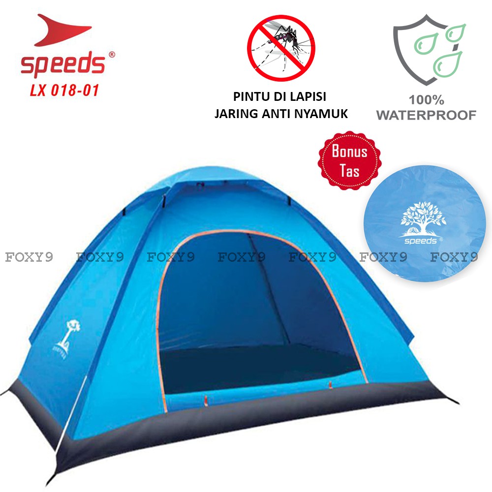 TENDA 2-Person CAMPING Tent PORTABLE POP UP INDOOR OUTDOOR WATERPROOF ANTI AIR SPEEDS LX018-1