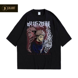 เสื้อยืดผ้าฝ้ายพิมพ์ลายขายดี เสื้อยืด พิมพ์ลาย Jujutsu KAISEN "ITADORI YUJI" | เสื้อยืด พิมพ์ลาย RAP TEE ANIME JUJUTSU K