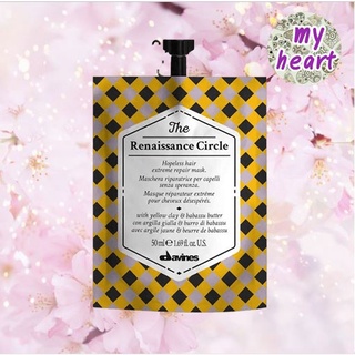 Davines The Renaissance Circle 50 ml มาส์กสำหรับผมแห้งเสีย ผ่านเคมี และความร้อน