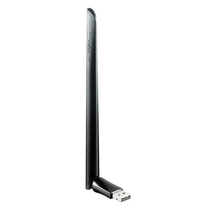 DLINK DWA-172  Wireless AC600 Dual-band High-Gain USB 2.0 Adapter with 1 External Antenna (...