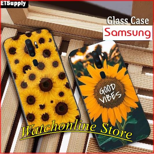 ฝาครอบมันเงาสําหรับ Samsung A51 / A71 / S20 / S20+ / M30S /7 prime / J7 pro / A71 / J6 plus ลายดอกทา