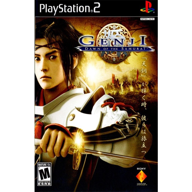 Genji: Dawn of the Samurai ps2 แผ่นไรท์ แผ่นเกมPS2 เกมเพทู แผ่นplay2 ps2