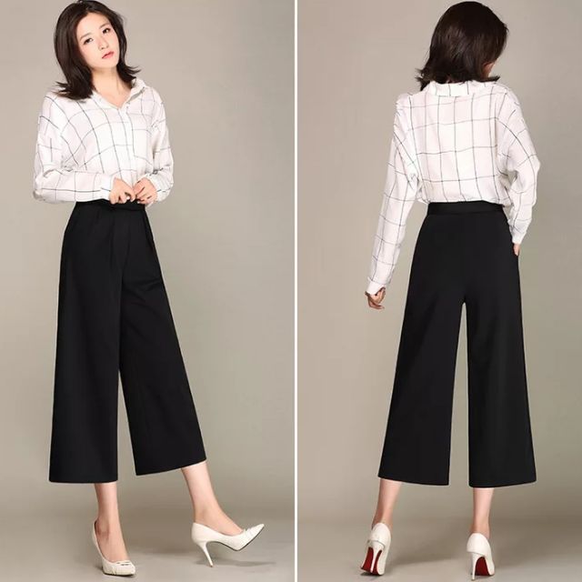 กางเกง 5 ส่วน ผ้าฮานาโกะ ใส่ทำงาน ใส่เที่ยว มีไซส์ใหญ่ S-3XL